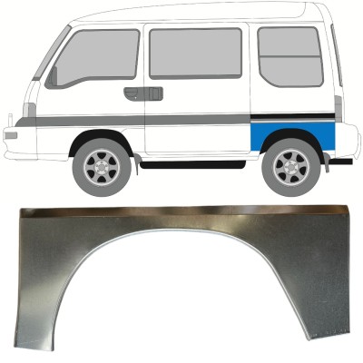 Lem zadního blatníku na Subaru Libero 1983-1998 / Levá 15050
