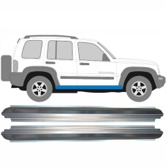 Opravný plech prahu na Jeep Liberty 2001-2008 / Levá+Pravá / Sada 11328