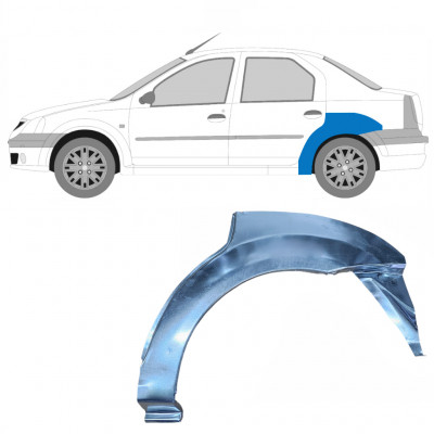 Lem zadního blatníku na Dacia Logan 2004-2009 / Levá 8896