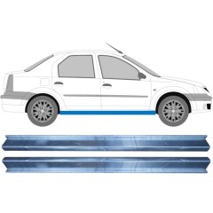Opravný plech prahu na Dacia Logan 2004-2009 / Levá+Pravá / Sada 11345