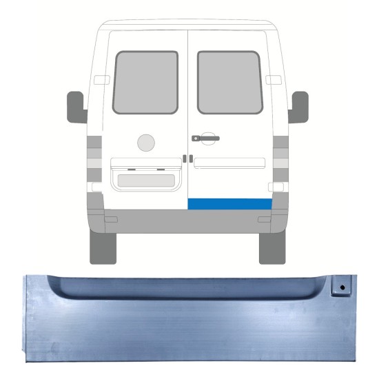 Opravný plech zadních dveří na Volkswagen LT 1996-2005 / Pravá 16593