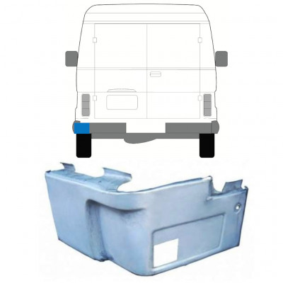 Opravný plech zadního rohu na Volkswagen LT 1975-1996 / Levá 11653