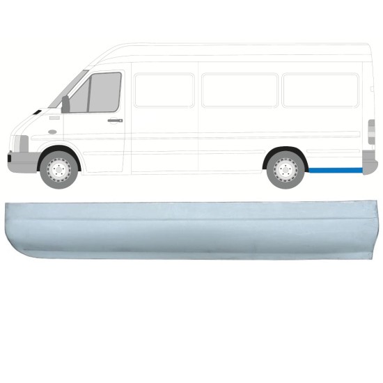 Opravný plech zadního blatníku spodní část na Volkswagen LT 1996-2005 / Levá 13833