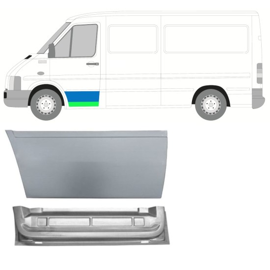 Opravný plech předních dveří na Volkswagen LT 1996-2005 / Levá 16558