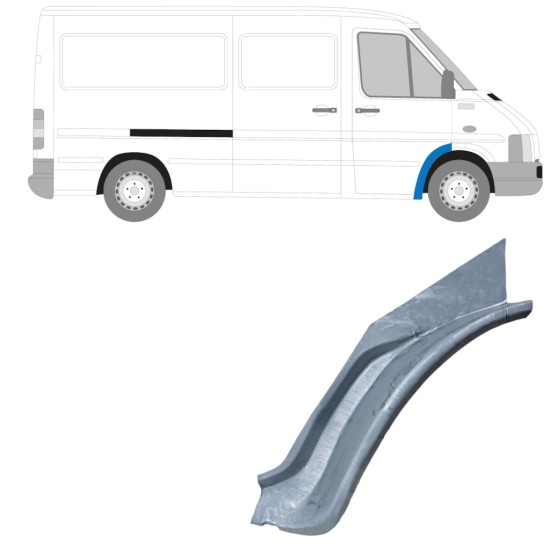 Vnitřní opravný plech předního blatníku na Volkswagen LT 1996-2005 / Pravá 16602