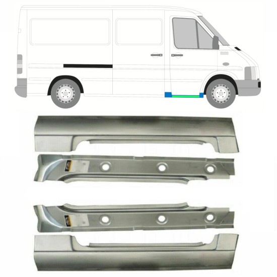 Opravný plech předního prahu vnitřní + vnější na Volkswagen LT 1996-2005 / Levá+Pravá 16584