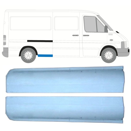 Opravný plech zadního blatníku přední část na Volkswagen LT 1996-2005 / Levá+Pravá / Sada 16548