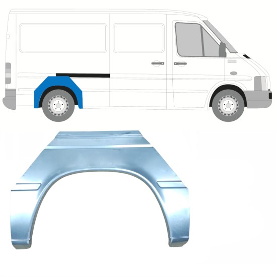Lem zadního blatníku na Volkswagen LT 1996-2005 / Levá = Pravá (symetrická) 16598