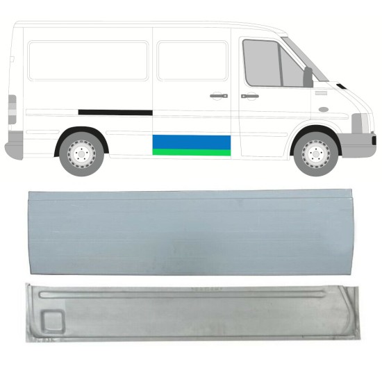 Opravný plech posuvných dveří na Volkswagen LT 1996-2005 / Sada 16601