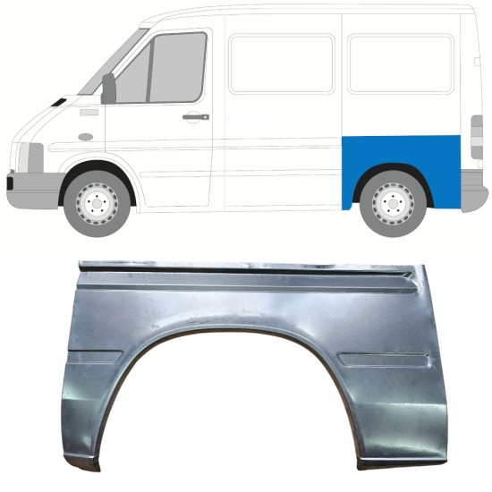 Lem zadního blatníku na Volkswagen LT 1996-2005 / Levá 13960