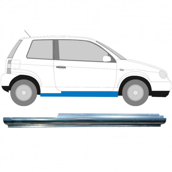 Opravný plech prahu na VW Lupo Seat Arosa 1998-2005 / Pravá 5858