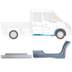 Opravný plech sada na Renault Master 2010- / Pravá / 14913