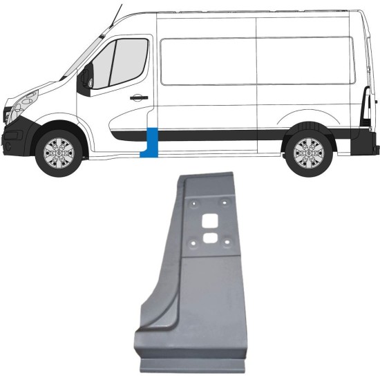 Opravný díl sloupku na Opel Movano 2010-2021 / Levá 16919