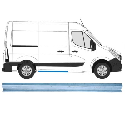Opravný plech prahu posuvných dveří na Renault Master 2010- / Pravá 14917