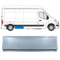 Opravný plech zadního blatníku přední část na Renault Master 2010-2024 / Levá = Pravá (symetrická) 17293