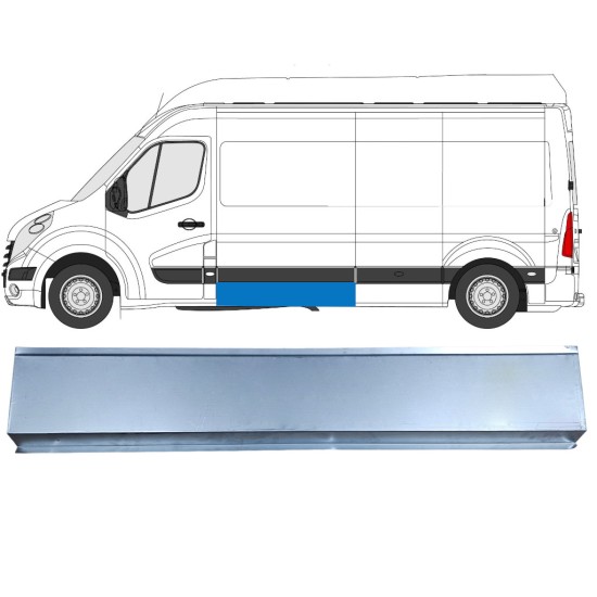 Opravný plech boku na Renault Master 2010- / Levá 16791