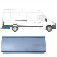 Opravný plech zadního blatníku zadní část na Renault Master 2010-2024 / Levá = Pravá (symetrická) 17292
