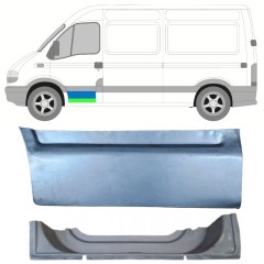 Opravný plech předních dveří vnitřní + vnější na Renault Master 1998-2010 / Levá / Sada 16875