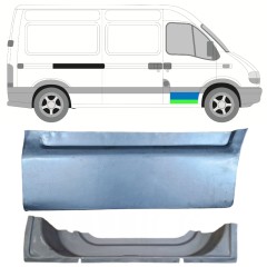 Opravný plech předních dveří vnitřní + vnější na Renault Master 1998-2010 / Pravá / Sada 16874