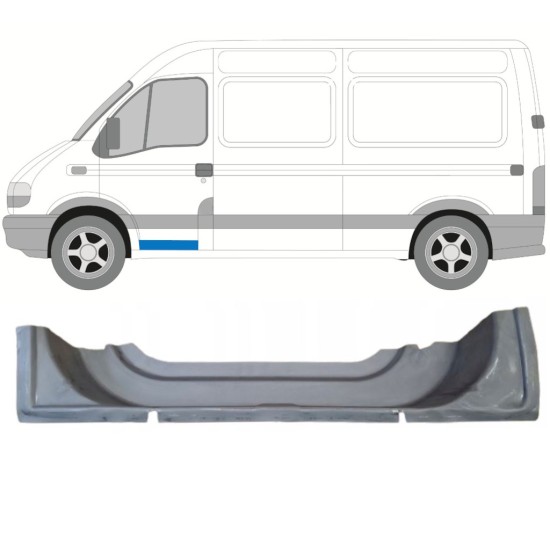 Opravný plech předních dveří vnitřní na Renault Master 1998-2010 / Levá 16862