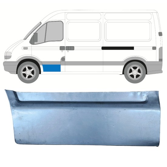 Opravný plech předních dveří na Renault Master 1998-2010 / Levá 16008