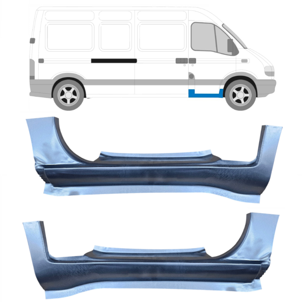 Opravný Plech Prahu Na Renault Master 1998-2010 / Levá+Pravá / Sada 9451