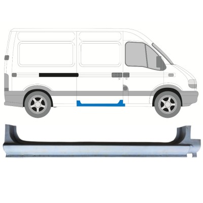 Opravný plech prahu posuvných dveří na Renault Master 1998-2010 / Pravá 14875