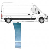 Opravný plech zadního blatníku přední část na Nissan NV400 2010- / Pravá 15691