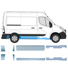 Opravný plech sada na Renault Master 2010- / Levá+Pravá / 14925