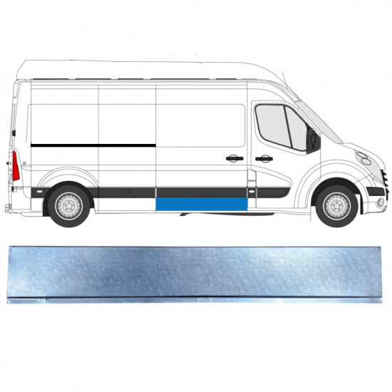 RENAULT MASTER 2010- POSUVNÉ DVEŘE PANEL / PRÁVA