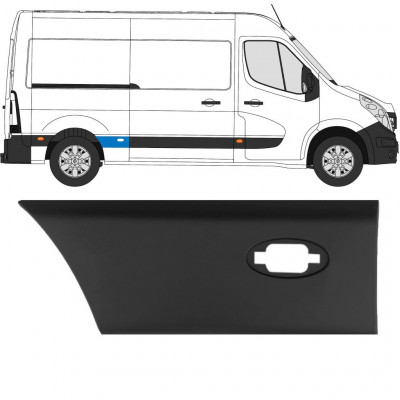 Boční lišta zadního blatníku pro světlo na Renault Master 2010- / L2 / Pravá 10930