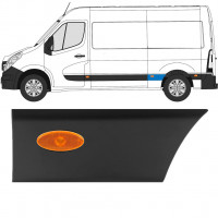 Boční lišta zadního blatníku pro světlo na Renault Master 2010- / L2 / Levá /  10933