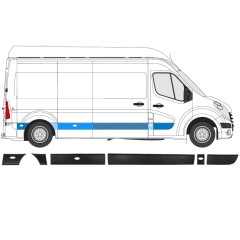 Sada lišt na Opel Movano 2010-2021 / Pravá / 13917