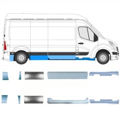 Opravný plech sada na Renault Master 2010- / Levá+Pravá / 14927