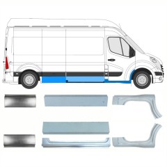 Opravný plech sada na Renault Master 2010- / Levá+Pravá / 10064