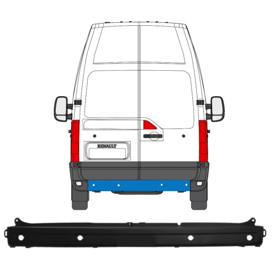 Zadní nárazník PDC na Nissan NV400 2010- 16389