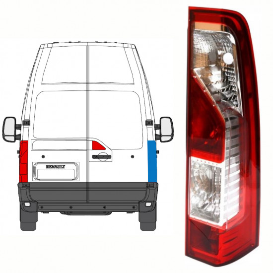 Zadní lampa na Renault Master 2010- / Pravá 8435