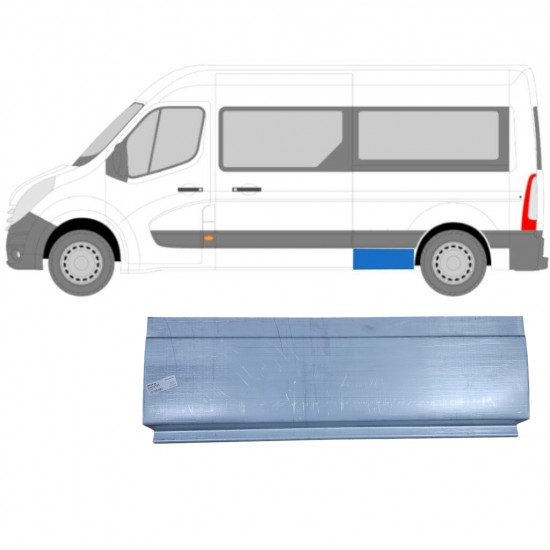 Lem zadního blatníku na Renault Master 2010- / Levá 8368