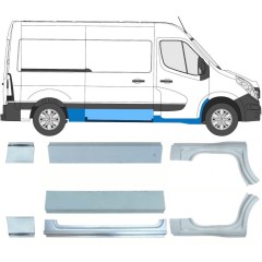 Opravný plech sada na Renault Master 2010- / Levá+Pravá / 10063