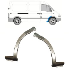 Opravný plech předního podběhu na Renault Master 1998-2010 / Levá+Pravá / Sada 15356