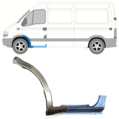 Opravný plech prahu + předního podběhu na Renault Master 1998-2010 / Levá / Sada 15367