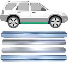 Opravný plech prahu + opravný plech vnitřního prahu na Ford Maverick 2001-2008 / Levá+Pravá / Sada 14856