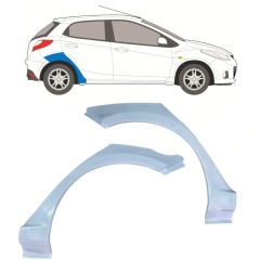 Lem zadního blatníku na Mazda 2 2007-2014 / Levá+Pravá / Sada 12641