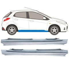 Kompletní práh na Mazda 2 2007-2014 / Levá+Pravá / Sada 12440