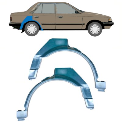 Lem zadního blatníku na Mazda 323 BF 1985-1989 / Levá / Pravá / Levá+Pravá / Sada 12958