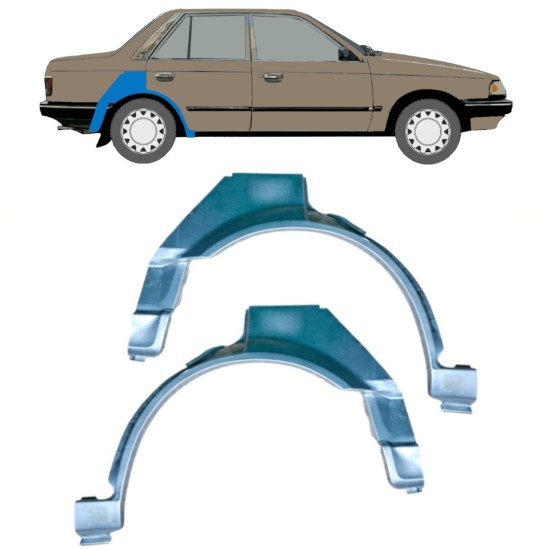 Lem zadního blatníku na Mazda 323 BF 1985-1989 / Levá / Pravá / Levá+Pravá / Sada 12958