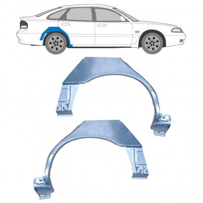 Lem zadního blatníku na Mazda 626 1992-1997 / Levá+Pravá / Sada 9893