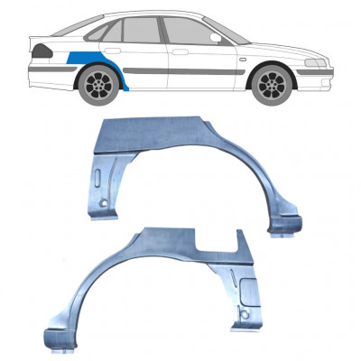 Lem zadního blatníku na Mazda 626 1997-2002 / Levá+Pravá / Sada 9622