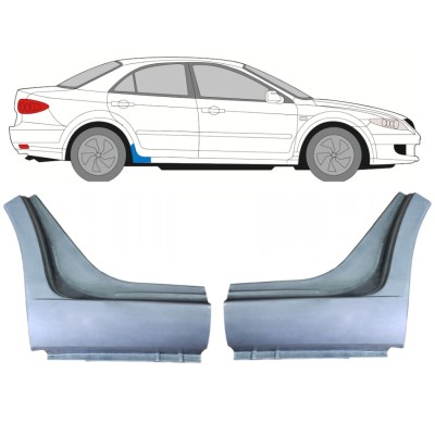 Opravný plech konce prahu na Mazda 6 GG GY 2002-2007 / Levá+Pravá / Sada 9989