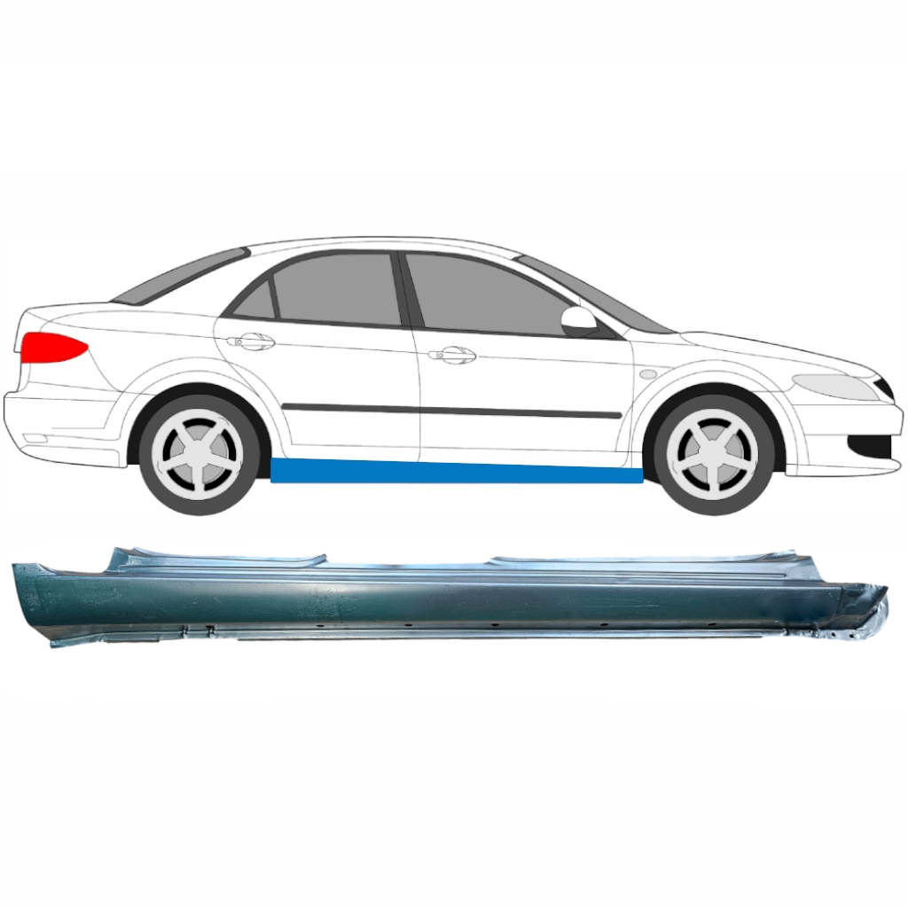 Kompletní Práh Na Mazda 6 2002-2007 / Pravá 5792